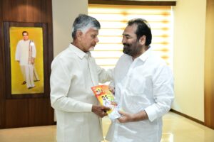 చంద్రబాబును కలిసిన కోటం రెడ్డి శ్రీధర్ రెడ్డి